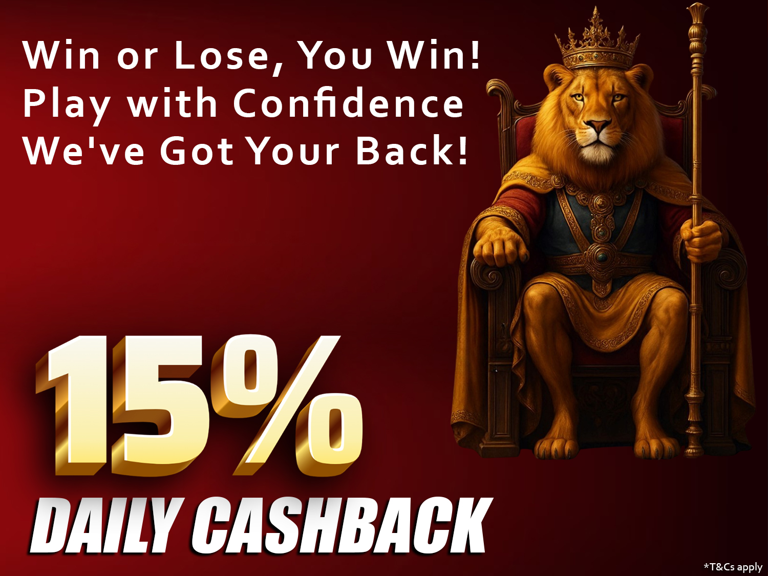 15% Instant Cashback on Every Deposit