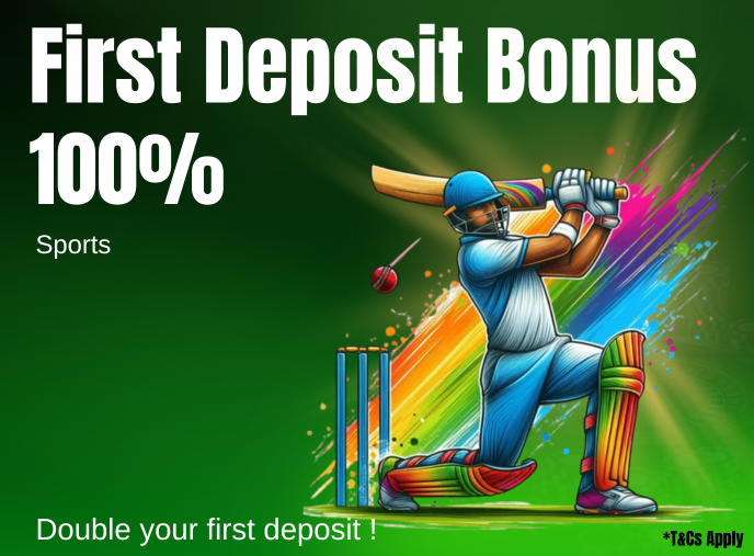 100% First Deposit Bonus Sports