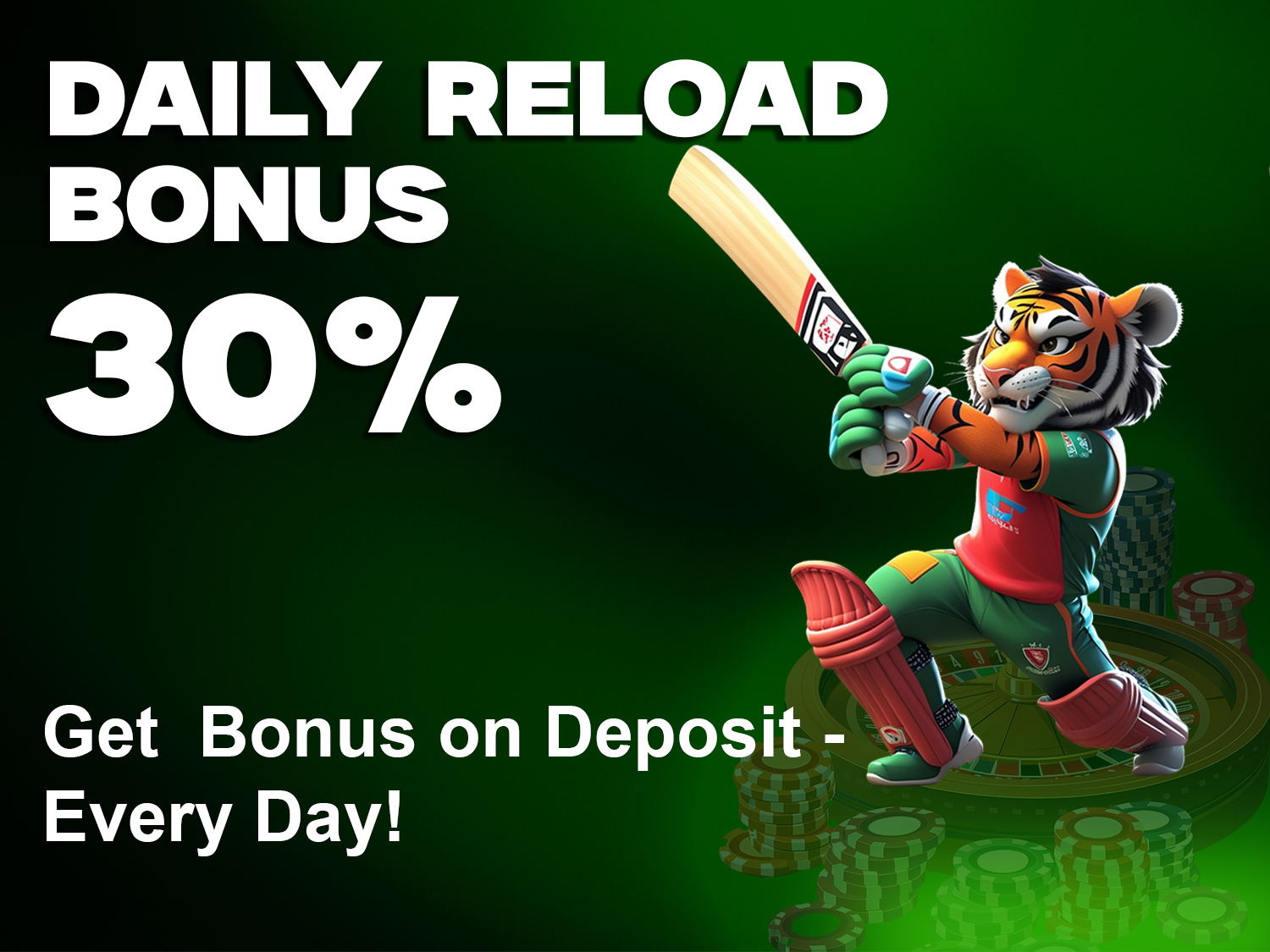 Daily Reload Bonus â Get 30% Bonus Every Day