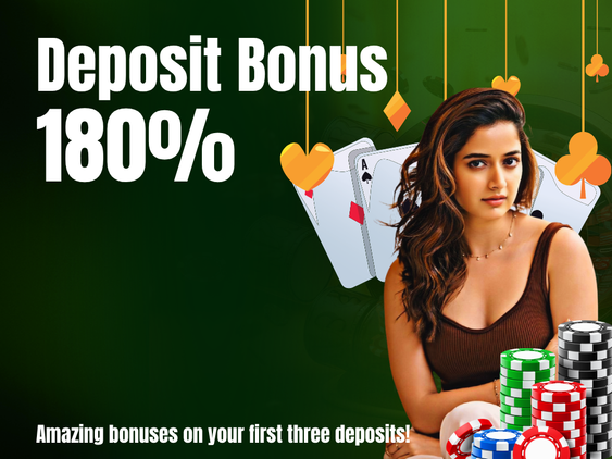 180% Live Casino Deposit Bonus